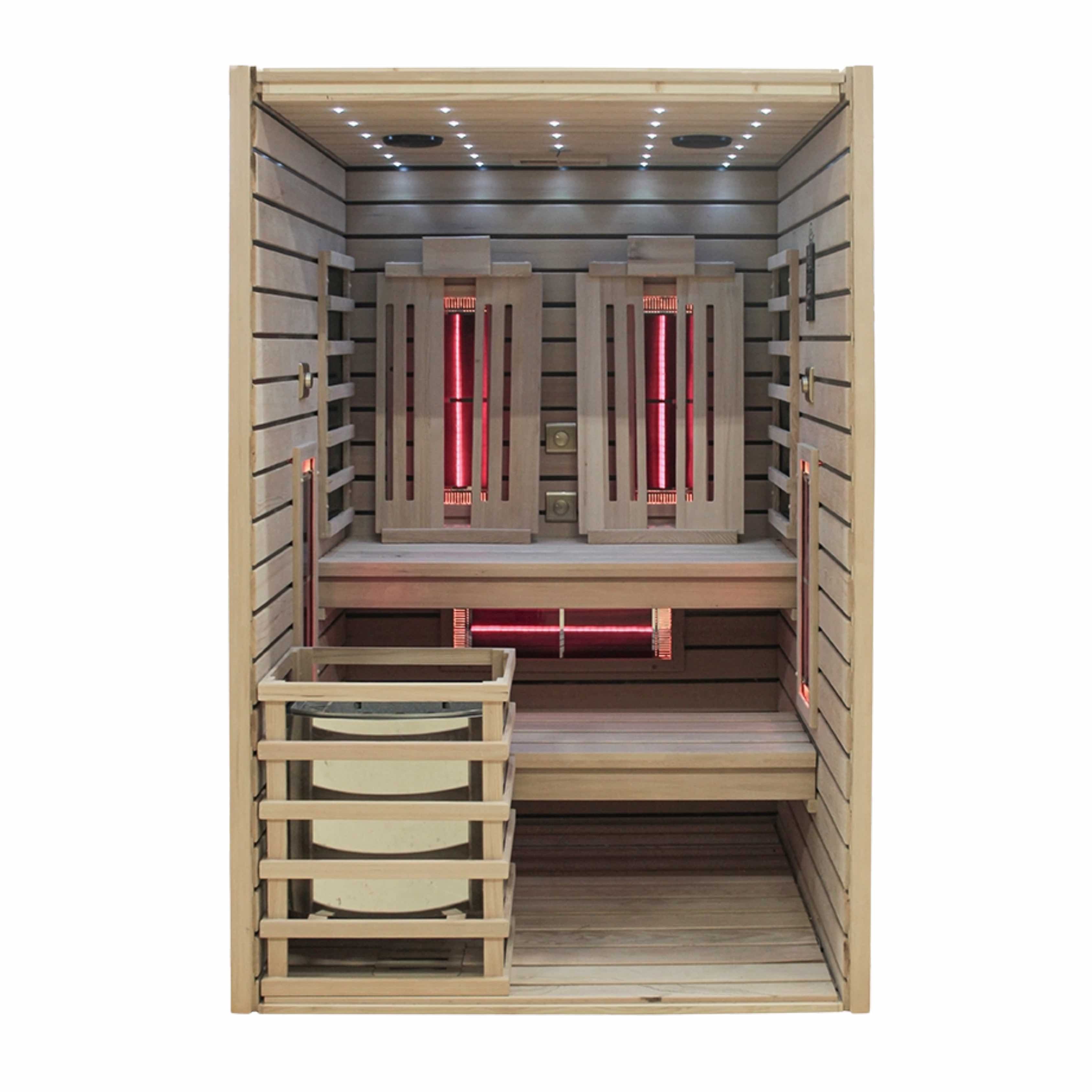 Sauna Sidora JCP130 hybrydowa wnętrze