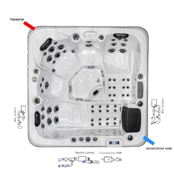 Beta 623a 5-person hot tub