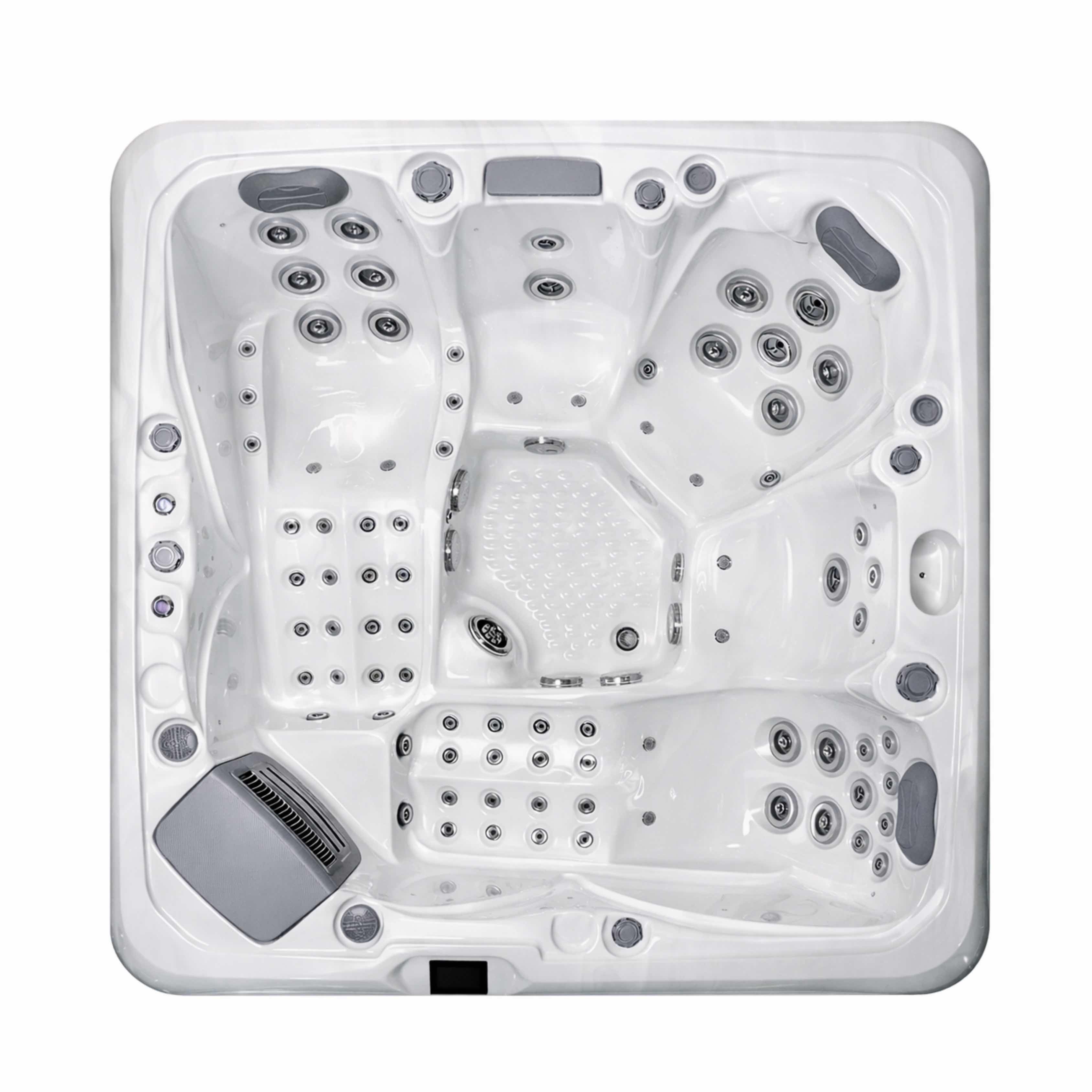 Whirlpool mit Massage Sidora mit Beleuchtung.